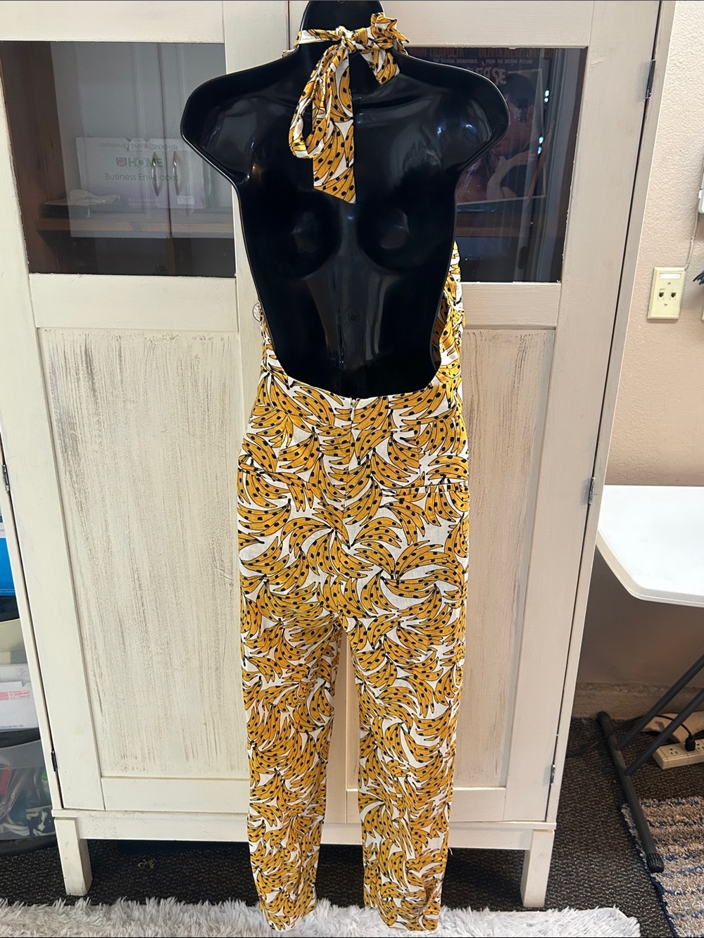 FARM Rio Spotted Banana Halter Jumpsuit - Picture 4 of 9